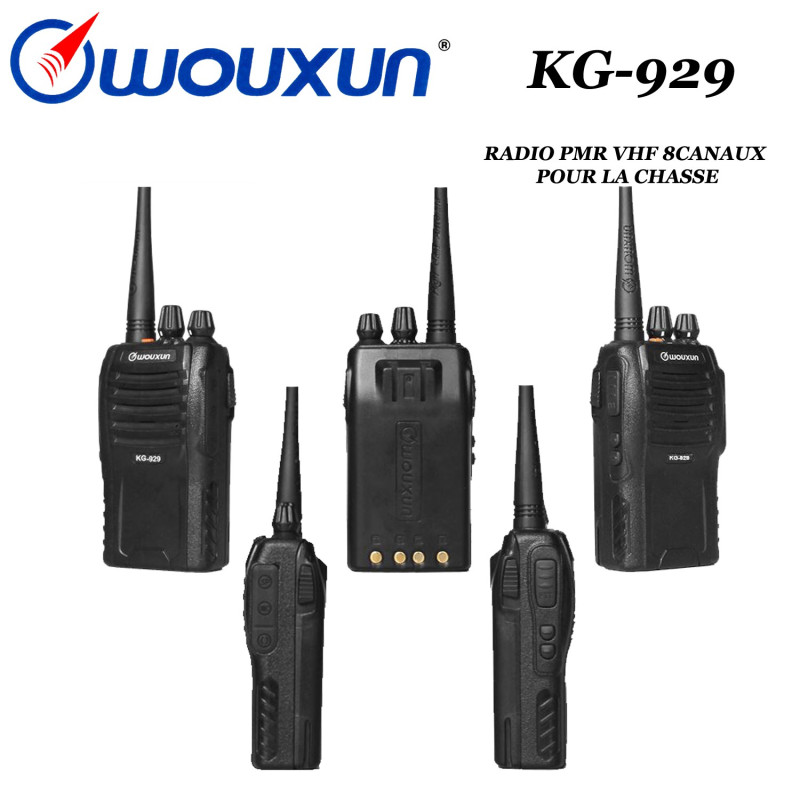 WOUXUN KG-828 Radio programmée aux 8 fréquences de chasse en Belgique