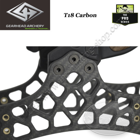 GEARHEAD ARCHERY T18 CARBON Ultra compacte en lichte 18" carbon compoundboog