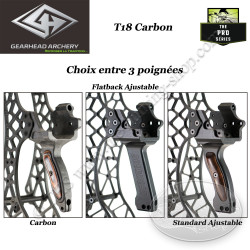 GEARHEAD ARCHERY T18 CARBON Ultra compact and lightweight compound bow with 18 inches between centers in carbon