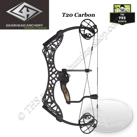 GEARHEAD ARCHERY T18 CARBON Arc compound ultra compact et léger de 18 pouces d'entraxe en carbone