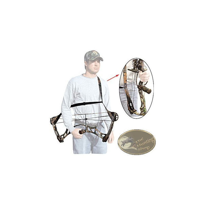 Tir à l'arc à poulies Arc Sling Carrier Bandoulière Holster Ceinture Titulaire A 