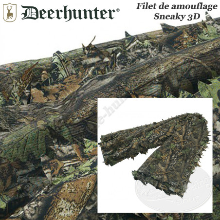 DEERHUNTER Filet de camouflage 3D Sneaky 1,5m sur 5m