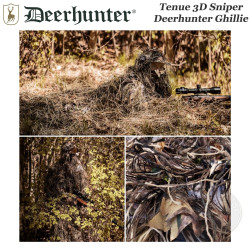 DEERHUNTER Ensemble Ghillie 3D Sniper camouflage Sneaky déstructurant