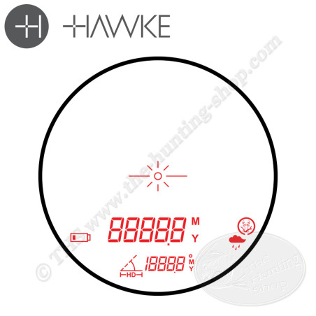 HAWKE ENDURANCE 700 Télémètre Laser à réticule lumineux avec compensation angulaire pour les archers