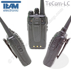 TEAM TeCom-LC Radio portative qualité allemande compacte pour la chasse de type talkie walkie FM VHF