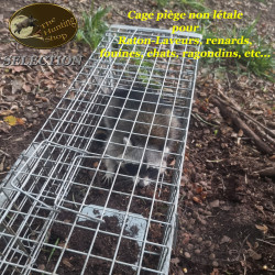 THS SELECTION Cage piège non létale à deux portes anti-ouverture idéale pour les ratons-laveurs, fouines, chats, renards