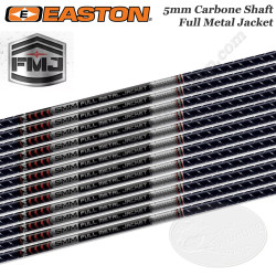 EASTON FMJ Black 5MM Full Metal Jacket 3D Carbon Jacketed Alu Hunting and Shooting Tubes