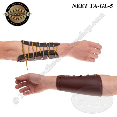 NEET Brassard protège bras en cuir de qualité pour le tir à l'arc