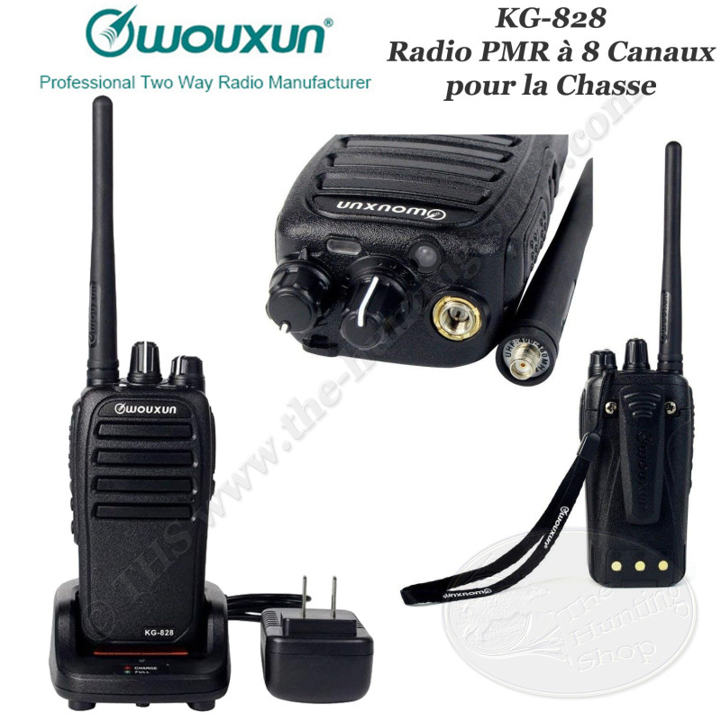 WOUXUN KG828 Radio programmed to 8 hunting frequencies in Belgium