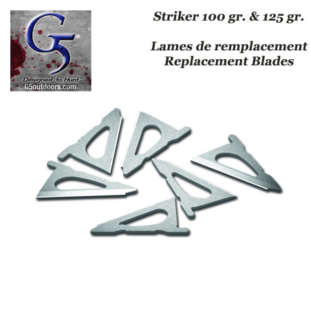 G5 T3 Pointe de chasse mécanique trilame 100 grains