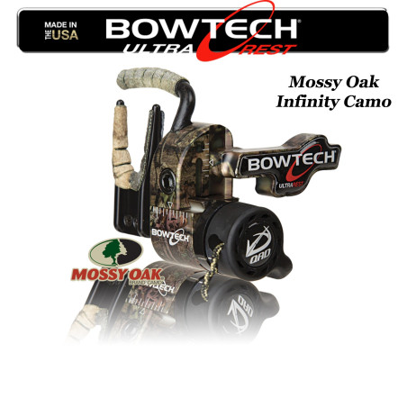 QAD BOWTECH Ultrarest HDX Repose-flèches à effacement pour la chasse et le tir 3D