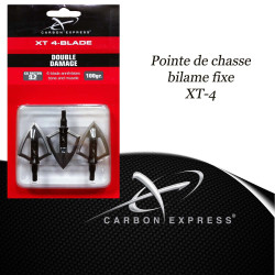 CARBON EXPRESS XT4-BLADE Pointes de chasse bilames fixes