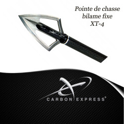 CARBON EXPRESS XT4-BLADE Pointes de chasse bilames fixes