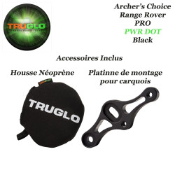 TRUGLO Archer's Choice Range Rover PRO Viseur de chasse mono pointeur à réticule lumineux