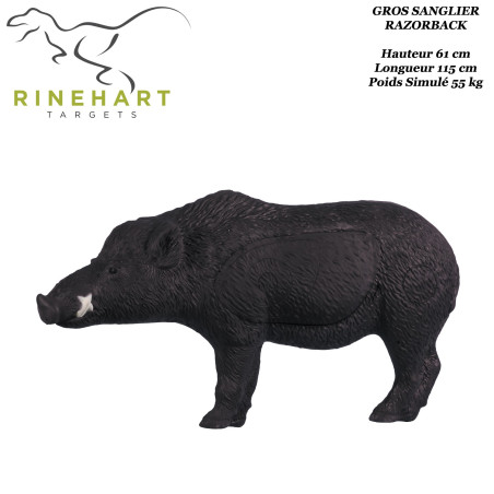 RINEHART 18-1 cible bloc en mousse solide et confortable, convient pour lames de chasse