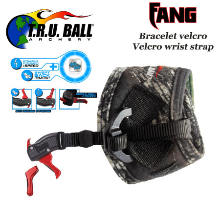 TRU BALL Fang décocheur bracelet velcro pour la chasse et le tir 3D