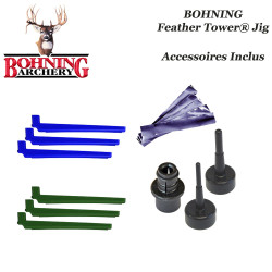BOHNING Feather Tower Jig Empenneuse 3 plumes naturelles accessoires inclus