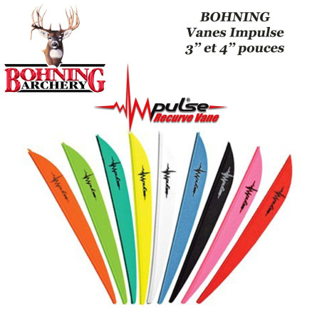 BOHNING Impulse Vanes for traditional recurve bows