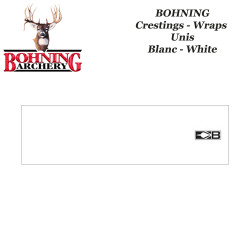 BOHNING Blazer 4" Arrow Wraps autocollants de type cresting pour flèches BLANC - WHITE