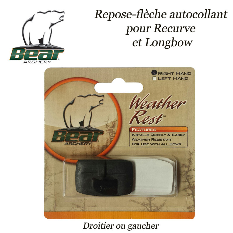 BEAR ARCHERY Selfadhesive arrow rest for Compound, Recurve and Longbow