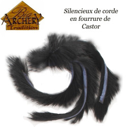 BIG ARCHERY TRADITION Silencieux de corde en fourrure de Castor