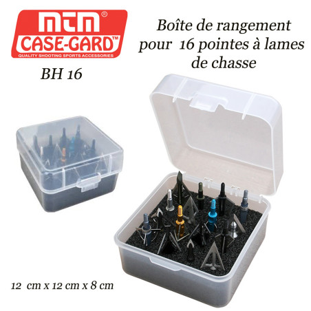 MTM Case-Gard Boîte de rangement pour pointes à lames de chasse BH-16