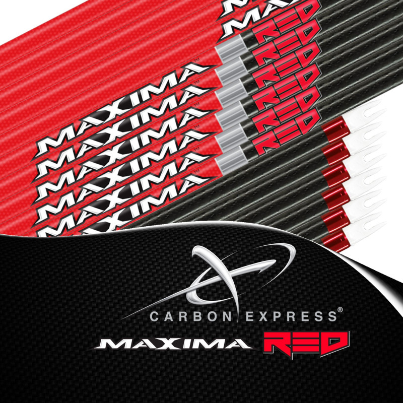 CARBON EXPRESS Maxima Red tubes nus pour flèches de chasse et tir 3D