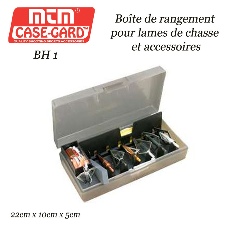 MTM Case-Gard Boîte de rangement, de protection et de transport pour 6 pointes  lames et accessoires