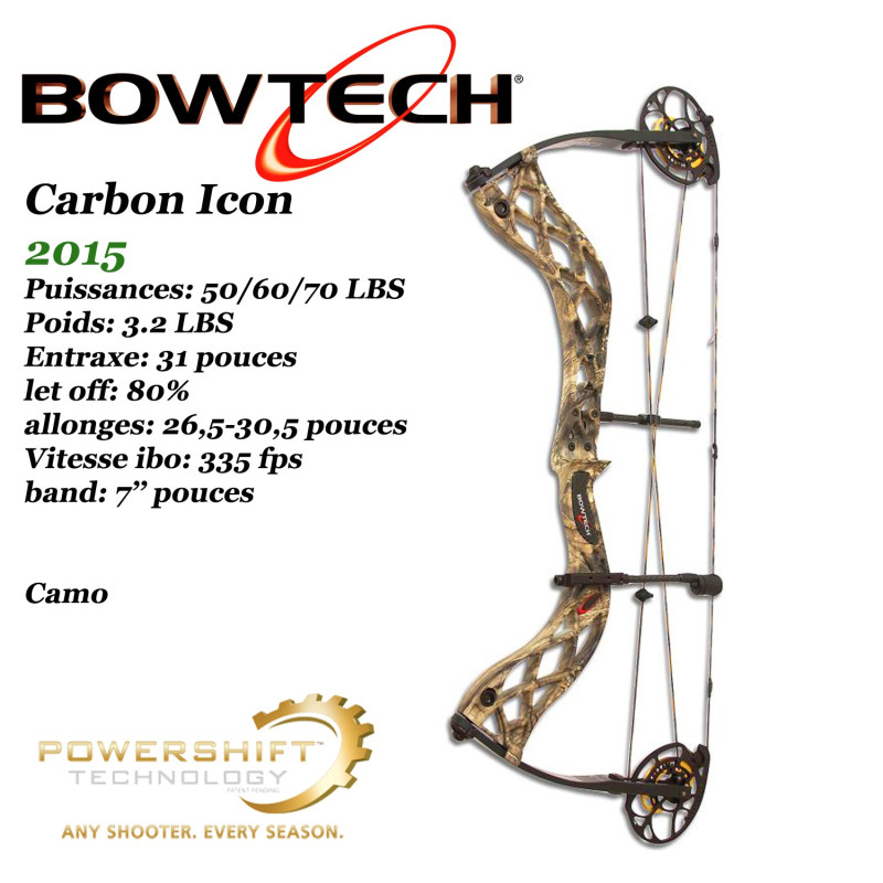 BOWTECH Prodigy 2015 Arc compound à poulies Powershift Technology