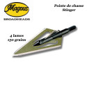 MAGNUS Stinger 4 Blades Fixed double-bladed stainless steel hunting tips with 150-grain bleeder