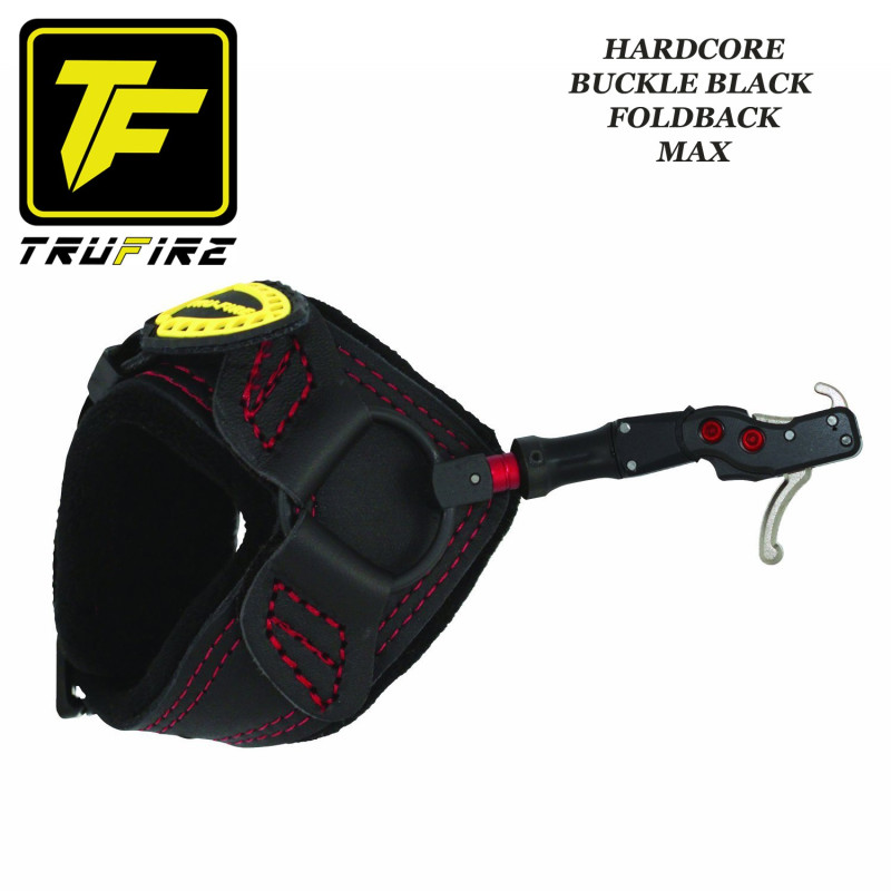TRU-FIRE Hardcore Black Buckle Foldback MAX décocheur à crochet bracelet noir à boucle pour la chasse et le tir 3D