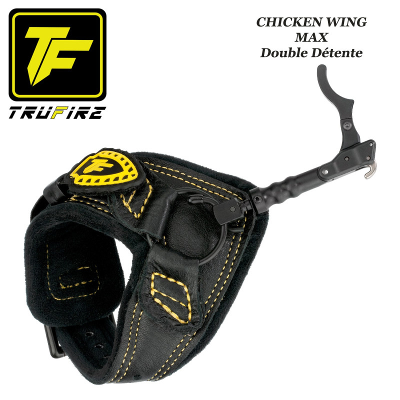 TRU-FIRE Chicken Wing MAX décocheur double détente à crochet bracelet noir à boucle pour la chasse et le tir 3D