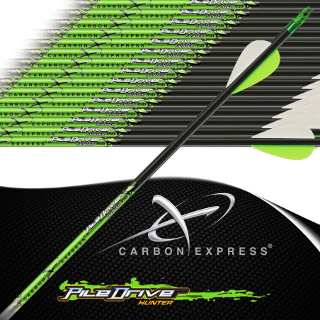 CARBON EXPRESS PileDriver Hunter 3D feathered arrows