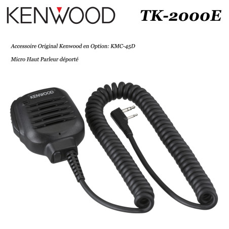 KENWOOD TK-2000E Micro Haut-Parleur déporté compatible en option, idéal pour la traque