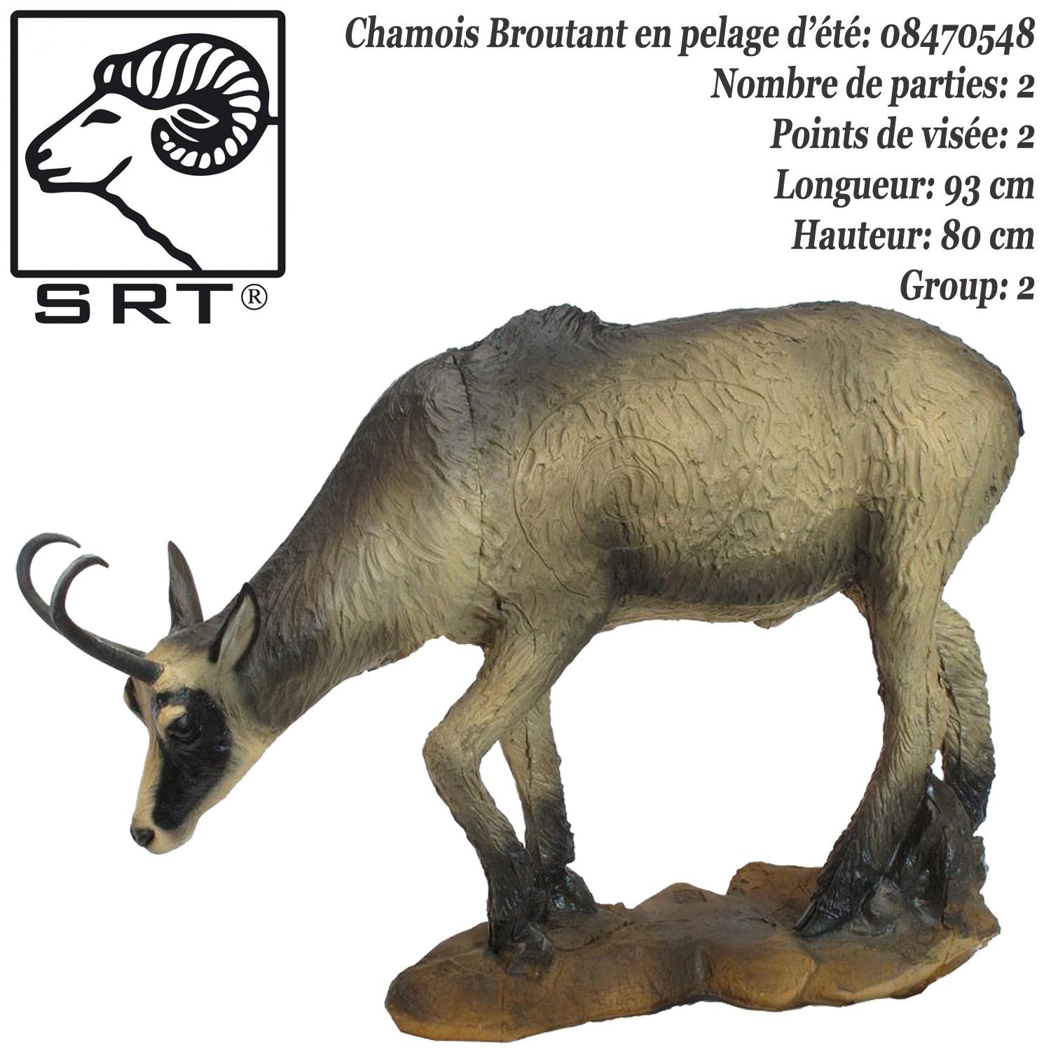 SRT TARGETS 3D Chamois VSE foam target for archery SRT TARGETS 3D Chamois VSE foam target for archery