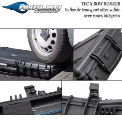 AVALON Tec X Bow Bunker Valise rigide de protection et de transport avec roues intégrées pour arc  compound