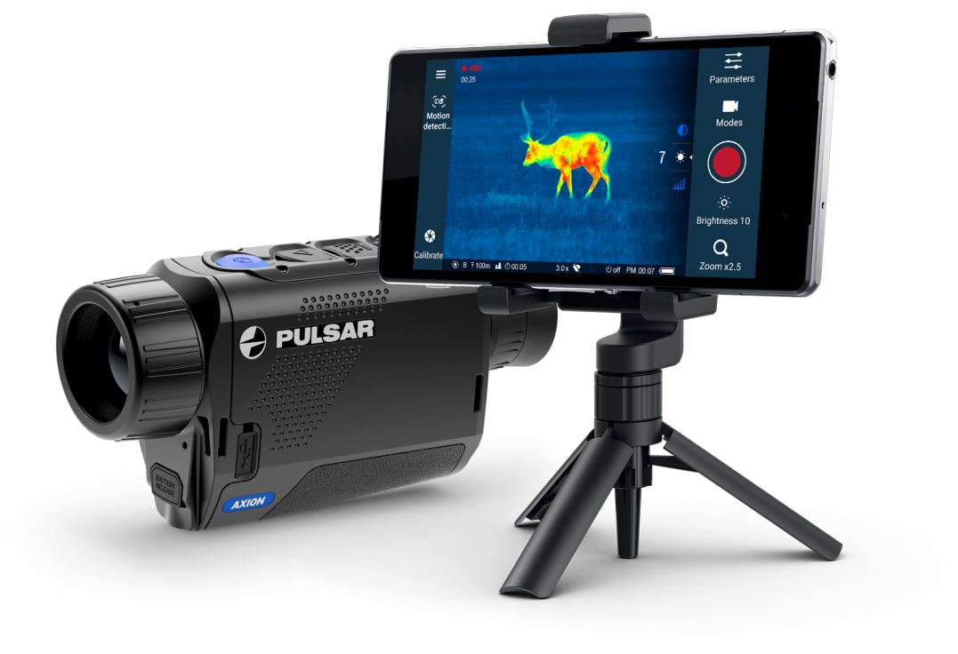 Enregistrement vidéos et photos avec la Pulsar Axion XM30S